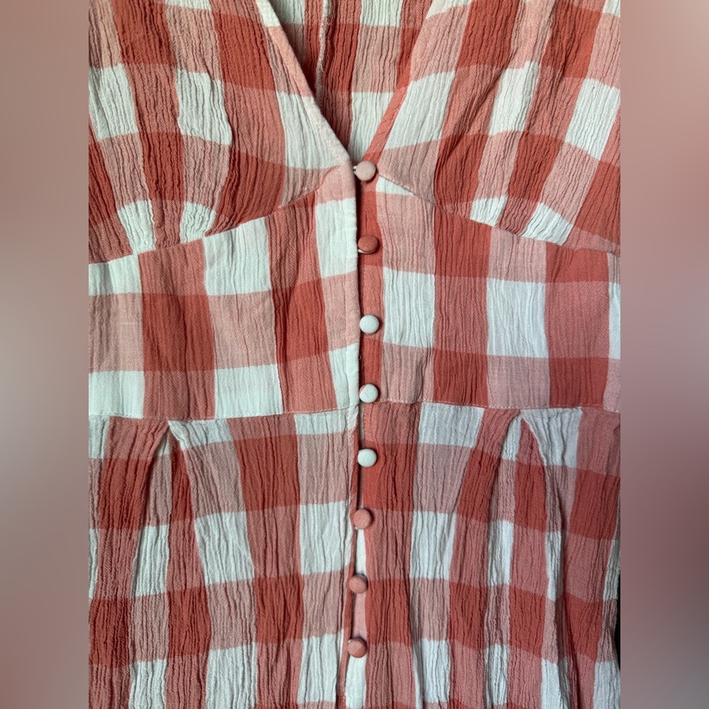 ASOS Pink and White Checkered Jumpsuit - Picture 4 of 9